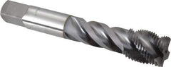 OSG - 3/4-16 UNF 4 Flute 3B Modified Bottoming Spiral Flute Tap - Vanadium High Speed Steel, TiCN Finish, 4-1/4" OAL, Right Hand Flute, Right Hand Thread, H3, Series 290 - All Tool & Supply