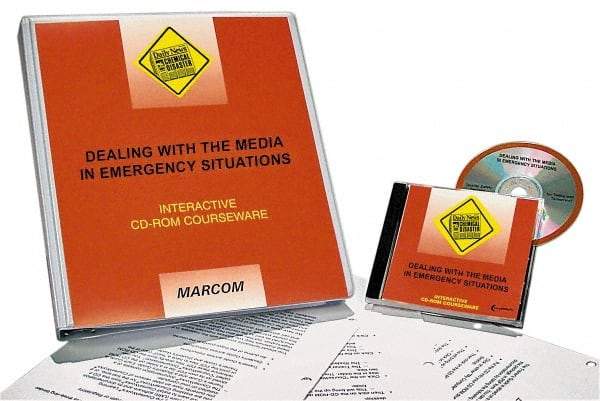 Marcom - Dealing with the Media in Emergency Situations, Multimedia Training Kit - 45 min Run Time CD-ROM, English & Spanish - All Tool & Supply