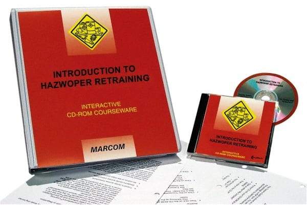 Marcom - Introduction to HAZWOPER Retraining, Multimedia Training Kit - 45 min Run Time CD-ROM, English & Spanish - All Tool & Supply