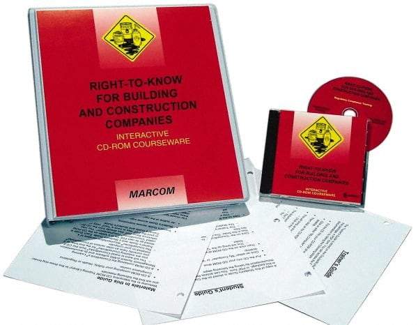 Marcom - Right to Know, Multimedia Training Kit - 45 min Run Time CD-ROM, English & Spanish - All Tool & Supply