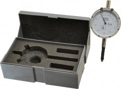 Fowler - 0.4" Range, 0-50-0 Dial Reading, 0.0005" Graduation Dial Drop Indicator - Revolution Counter - All Tool & Supply