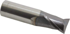 Atrax - 3/4", 1" LOC, 3/4" Shank Diam, 3" OAL, 2 Flute, Solid Carbide Square End Mill - Single End, AlTiN Finish, Spiral Flute, 30° Helix, Centercutting, Right Hand Cut - All Tool & Supply