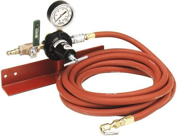 Myers Tire Supply - Air Compressor Automatic Tire Inflator Tool - 160 psi, Consists of Wall Mounting Bracket, Adjustable Pressure Gauge, On/Off Lever, 20' Air Hose, Clip-On Chuck - All Tool & Supply