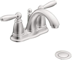 Moen - Lever Handle, Residential Bathroom Faucet - Two Handle, Pop Up Drain, Arc Spout - All Tool & Supply