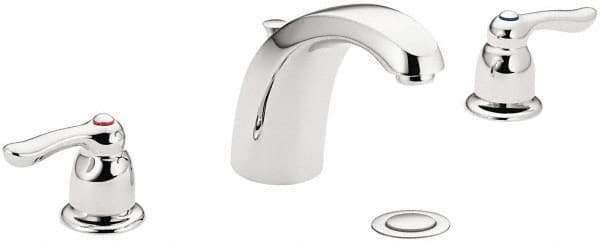 Moen - Lever Handle, Commercial Bathroom Faucet - Two Handle, Pop Up Drain, Arc Spout - All Tool & Supply