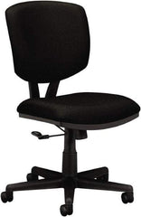 Hon - 40" High Task Chair - 25-3/4" Wide x 25-3/4" Deep, 100% Polyester Seat, Black - All Tool & Supply