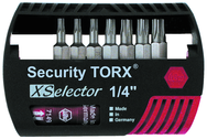 7 Piece - IPR8; IPR10; IPR15; IPR20; IPR25; IPR27; IPR30 Insert Bits - Quick Release Holder - Security TorxPlus Selector Bit Set Plastic XSelector Storage Box - All Tool & Supply