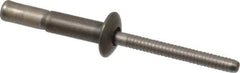 RivetKing - Size 67 Dome Head Stainless Steel Structural with Locking Stem Blind Rivet - Stainless Steel Mandrel, 0.062" to 0.437" Grip, 0.4" Head Diam, 0.194" to 0.204" Hole Diam, 0.577" Length Under Head, 3/16" Body Diam - All Tool & Supply