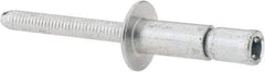 RivetKing - Size 86 Dome Head Steel Structural with Locking Stem Blind Rivet - Steel Mandrel, 0.08" to 3/8" Grip, 0.53" Head Diam, 0.257" to 0.261" Hole Diam, 0.556" Length Under Head, 1/4" Body Diam - All Tool & Supply