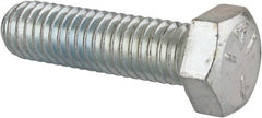 Hex Head Cap Screw: 3/8-16 x 1-3/8″, Grade 5 Steel, Zinc-Plated Partially Threaded, ASME B18.2.1 & SAE J429