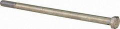 Value Collection - 1/2-13 UNC, 10" Length Under Head Hex Head Cap Screw - Partially Threaded, Grade 5 Steel, Zinc-Plated Finish, 3/4" Hex - All Tool & Supply