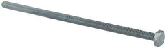 Made in North America - 1/4-20 UNC, 6" Length Under Head Hex Head Cap Screw - Fully Threaded, Grade 5 Steel, Zinc-Plated Finish, 7/16" Hex - All Tool & Supply