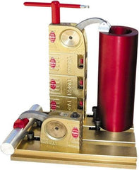 Mitee-Bite - 59 Lb-Ft Holding Capacity, 5-1/2" Max Opening Capacity, 3,500 Lb Clamping Pressure, Manual Hold Down Clamp - 2-3/8" Arm Length, 4-1/4" Clamp Length, 1-9/16" Clamp Width, 3-1/2" Clamp Height, T-Slot Mount, Steel - All Tool & Supply