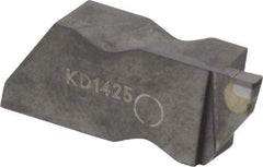 Kennametal - 3062NG EST Grade KD1425, 1.58mm Cutting Width Diamond Tipped Grooving Insert - 2.39mm Max Depth of Cut, Left Hand, 0.19mm Corner Radius, Uncoated - All Tool & Supply