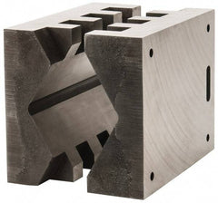 Heinrich - 8" Wide, V-Groove Vise Jaw - Ductile Iron, Fixed Jaw, Compatible with DA-8800-SC Vises - All Tool & Supply