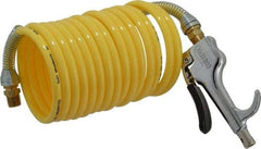 Coilhose Pneumatics - 1/4" ID Thumb Lever Air Gun - 12' Long Nylon Hose - All Tool & Supply