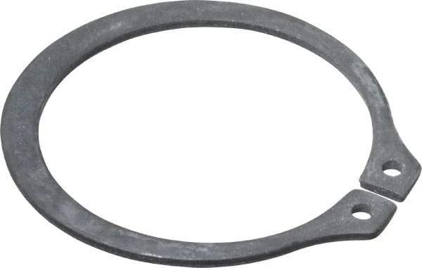 Value Collection - 1.232" Groove Diam, 1-5/16" Shaft Diam, Phosphate Spring Steel, Snap External Retaining Rings - 0.056" Groove Width, 0.05" Ring Thickness - All Tool & Supply