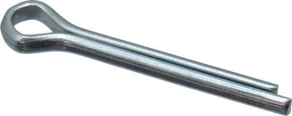 Value Collection - 1/8" Diam x 1" Long Extended Prong Cotter Pin - Grade 2, Zinc-Plated, Steel - All Tool & Supply