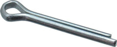 Value Collection - 1/8" Diam x 1" Long Extended Prong Cotter Pin - Grade 2, Zinc-Plated, Steel - All Tool & Supply