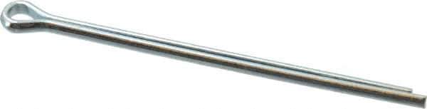 Value Collection - 1/8" Diam x 2-1/2" Long Extended Prong Cotter Pin - Grade 2, Zinc-Plated, Steel - All Tool & Supply