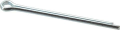 Value Collection - 5/32" Diam x 2-1/2" Long Extended Prong Cotter Pin - Grade 2, Zinc-Plated, Steel - All Tool & Supply