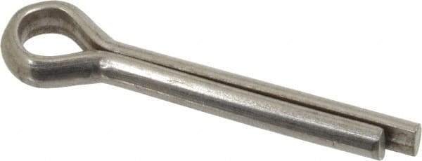 Value Collection - 1/4" Diam x 1-1/2" Long Extended Prong Cotter Pin - Grade 2, Zinc-Plated, Steel - All Tool & Supply