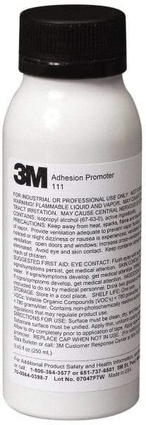 3M - 250 mL, Clear Adhesive Primer - For Use with 3M Tapes, VHB Tape - All Tool & Supply