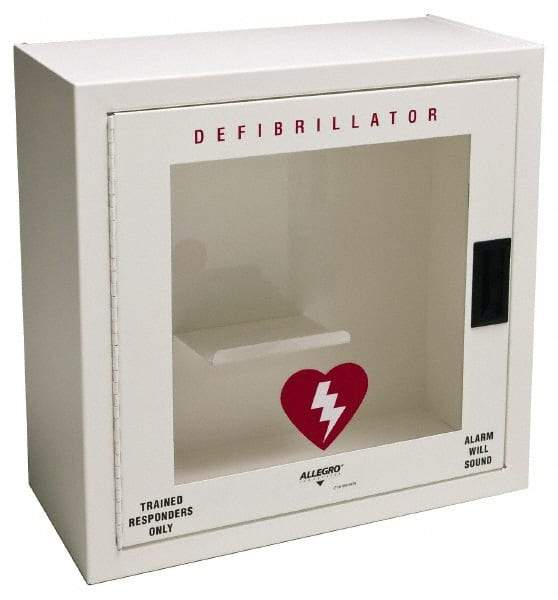 Allegro - Metal Defibrillator Case - 20-1/4 Inch Wide x 20-1/4 Inch High x 9-1/4 Inch Deep, Wall Mount - All Tool & Supply