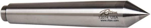 Riten - 7/8" Head Diam, Carbide-Tipped Steel Standard Point Half Dead Center - Jarno 7 Taper, 7/8" Point Diam, 1-3/16" Point Length, 5-1/4" OAL - All Tool & Supply