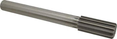 Made in USA - 1-9/16" High Speed Steel 12 Flute Chucking Reamer - Straight Flute, 1-1/4" Straight Shank, 3-1/2" Flute Length, 13" OAL - All Tool & Supply