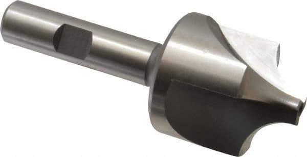 Hertel - 1/2" Radius, 1-3/8" Mill Diam, 3 Flute High Speed Steel Corner Rounding End Mill - Single End, Uncoated, 3-1/2" OAL, 1/2" Shank Diam - All Tool & Supply