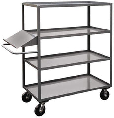 Jamco - 3,000 Lb Capacity, 24" Wide x 48" Long x 60" High Order Picking Cart - 4 Shelf, Steel - All Tool & Supply