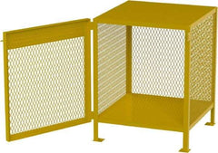 Jamco - 1 Shelf Gas Cylinder Storage Cabinet - Steel, 30" Wide x 30" Deep x 35" High, Safety Yellow - All Tool & Supply