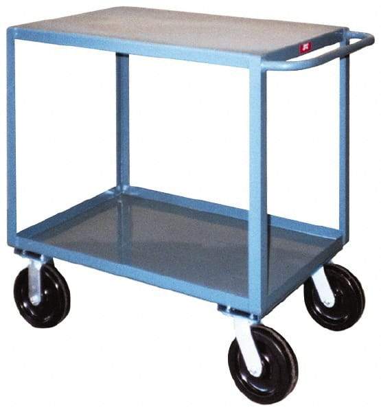 Jamco - 4,800 Lb Capacity, 30" Wide x 36" Long x 38" High Standard Utility Cart - 2 Shelf, Steel, Phenolic Casters - All Tool & Supply