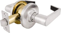 Master Lock - Grade 2 Passage Lever Lockset - 2-3/4" Back Set, Keyless Cylinder, Brushed Chrome Finish - All Tool & Supply