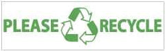 NMC - Please Recycle, 120 Inch Long x 36 Inch High, Safety Banner - Polyethylene, English, Printed on 1 Side - All Tool & Supply