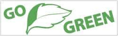 NMC - Go Green, 60 Inch Long x 36 Inch High, Safety Banner - Polyethylene, English, Printed on 1 Side - All Tool & Supply