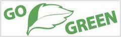 NMC - Go Green, 120 Inch Long x 36 Inch High, Safety Banner - Polyethylene, English, Printed on 1 Side - All Tool & Supply