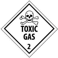 NMC - Toxic Gas DOT Shipping Label - 4" High x 4" Wide - All Tool & Supply