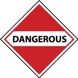 NMC - Dangerous DOT Shipping Label - 4" High x 4" Wide - All Tool & Supply