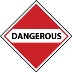 NMC - Dangerous DOT Shipping Label - 4" High x 4" Wide - All Tool & Supply