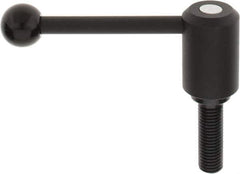 KIPP - 3/4-10, 1.61" Hub Diam, Steel Threaded Stud Adjustable Tension Lever with 0° Handle - 2.36" Stud Length, 5.3" OAL, 2.22" High - All Tool & Supply