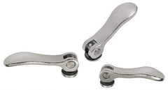 KIPP - M5 x 0.8, 0.59" Hub Diam, Stainless Steel Adjustable Clamping Handle - All Tool & Supply