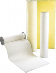 Made in USA - 65' Long x 33" Wide x 3/4" Thick Synthetic Automatic Air Filter Media Roll - MERV 4, 72% Arrestance Efficiency, 500 FPM Max Air Flow, 0.07" wpg Init Resist, 1" wpg Final Resist, Use with Any Unit - All Tool & Supply