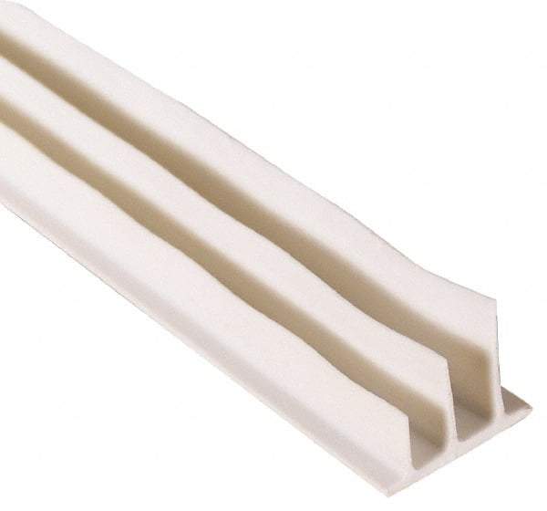 Pemko - 20' Long x 1/2" Wide, Adhesive Perimeter Gasketing Weatherstripping - 1-3/4" Door Thickness, Silicone, White Finish - All Tool & Supply