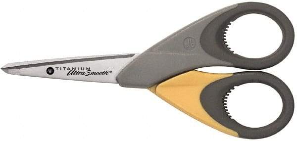 Clauss - 2" LOC, 5" OAL Titanium Standard Scissors - Ambidextrous, Straight Handle, For General Purpose Use - All Tool & Supply