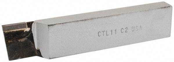 Made in USA - 1 x 1/2" Shank, Cutoff & Grooving Single Point Tool Bit - CT-111, Grade C2 - Exact Industrial Supply