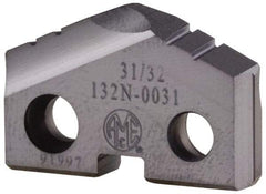 Allied Machine and Engineering - 22mm Diam x 5/32" Thick, Seat Code 1, 132° Included Angle Spade Drill Insert - TiCN Coated, Cobalt, Grade Super Cobalt, Series T-A - All Tool & Supply