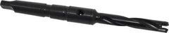 Allied Machine and Engineering - Series 0, 33/64 to 11/16" Diam, 2MT Taper Shank, Helical Flute Spade Drill - 2-1/2" Max Depth, 4-49/64" Body Length, 7-19/32" OAL, Standard Length, Through Coolant - All Tool & Supply