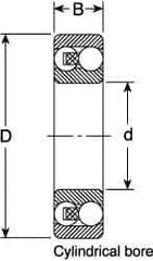 SKF - 50mm Bore Diam, 90mm OD, Open Self Aligning Radial Ball Bearing - 23mm Wide, 2 Rows, Round Bore, 2,520 Lb Static Capacity, 7,600 Lb Dynamic Capacity - All Tool & Supply